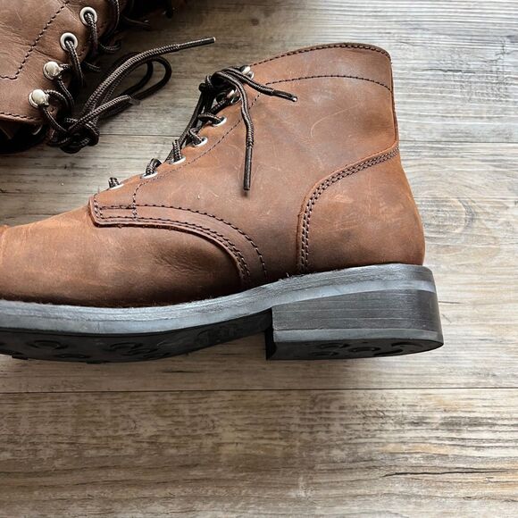 Thursday Boots Women's 9 38 Captain Brown Arizona Adobe Like New Leather Rugged - Picture 3 of 11